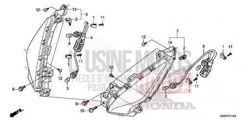BLINKER, VORNE NSC110MPDH de 2017